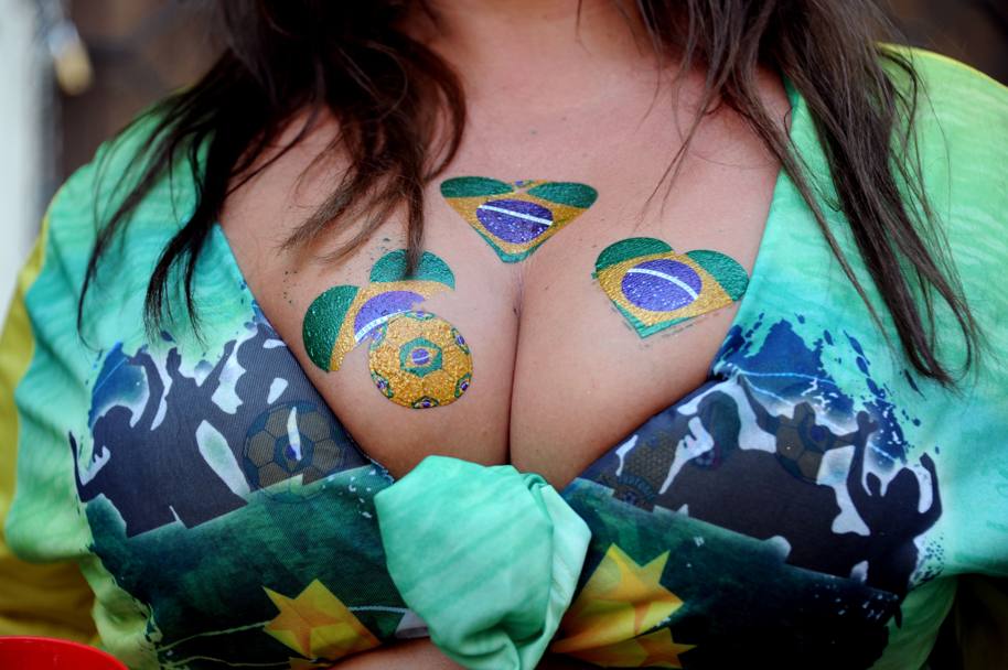 Mondiali Brasile 2014. Il meglio della tifoseria femminile (Afp)